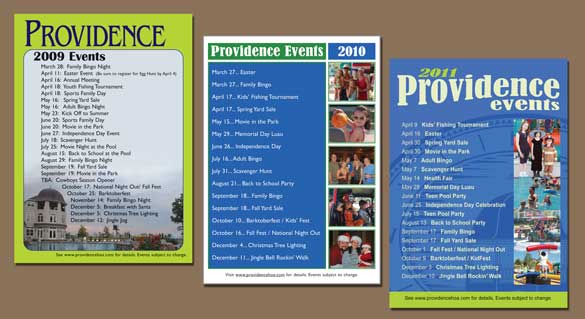 Providence Calendar Card