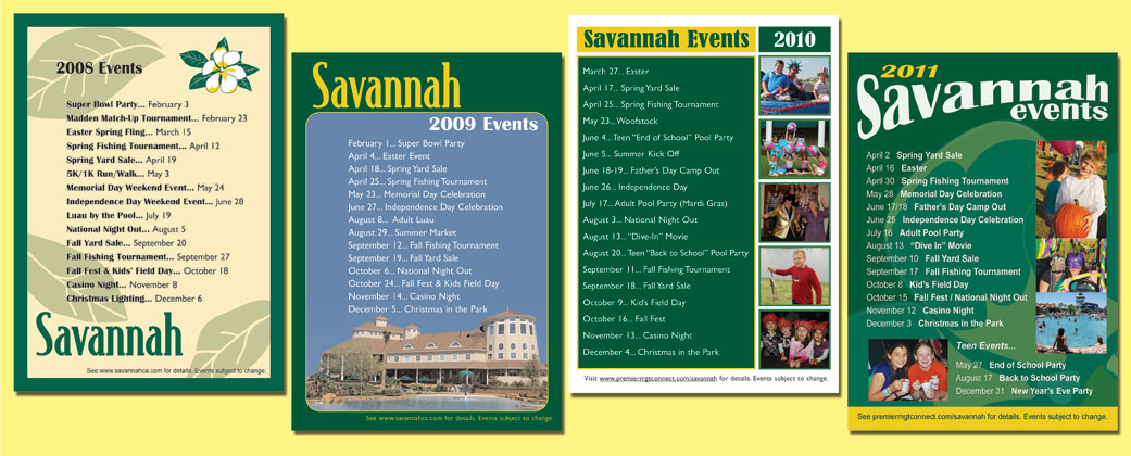 Savannah Calendar Card