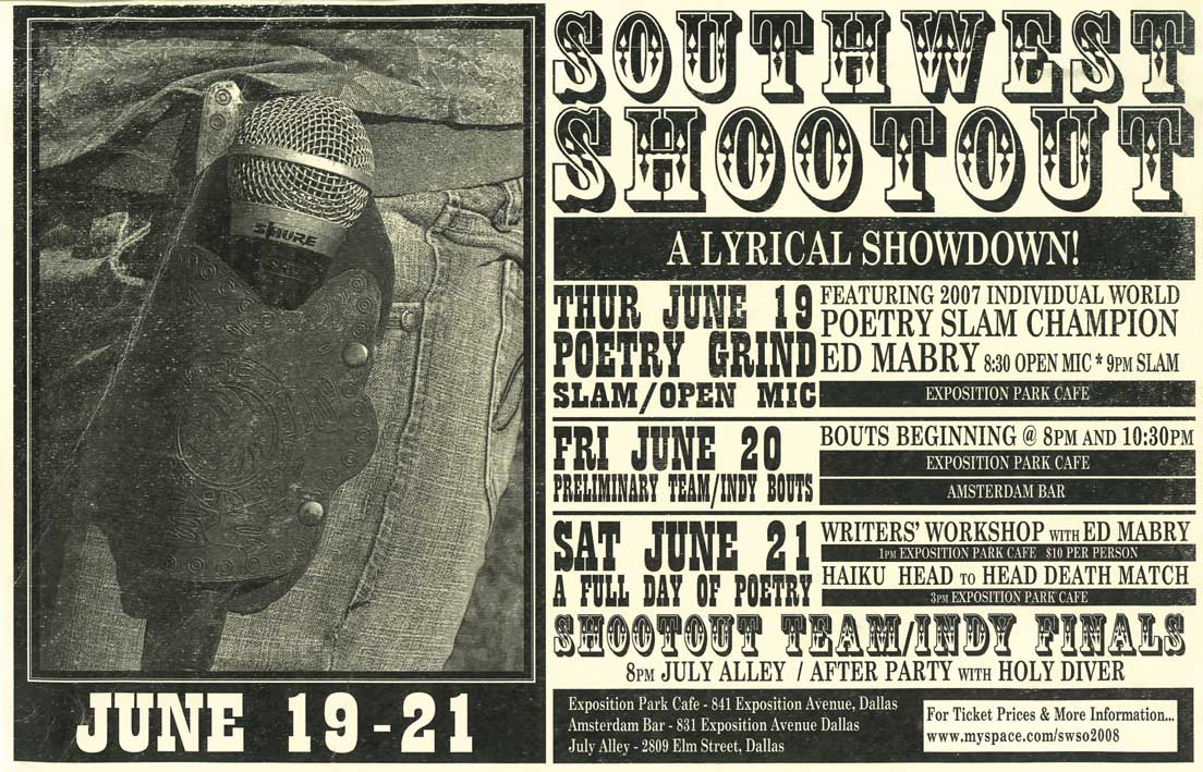 Southwest Shootout 2008 Poster